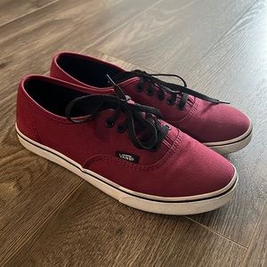 Burgundy vans